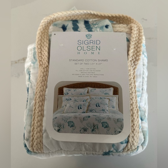 COPY - NWT Sigrid Olsen Home Standard Shams - Picture 1 of 3